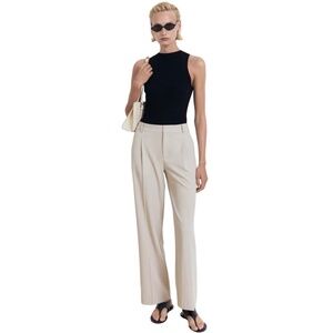 Mango Latvia Straight Fit Pants